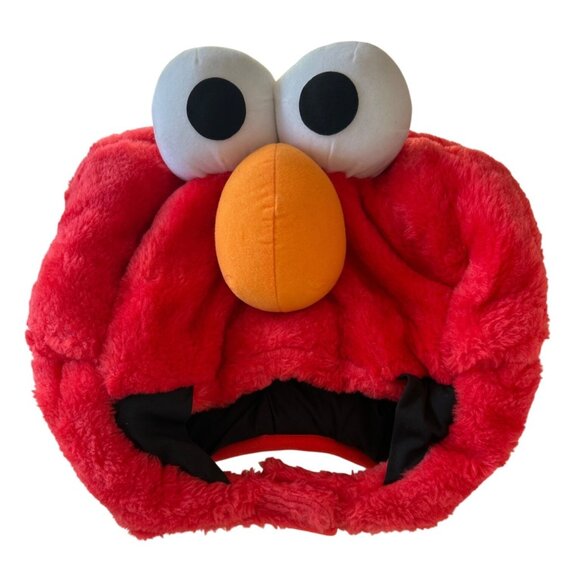 Officially Licensed Sesame Street Elmo Large Plush Adult Over the Head Mask - Picture 1 of 7